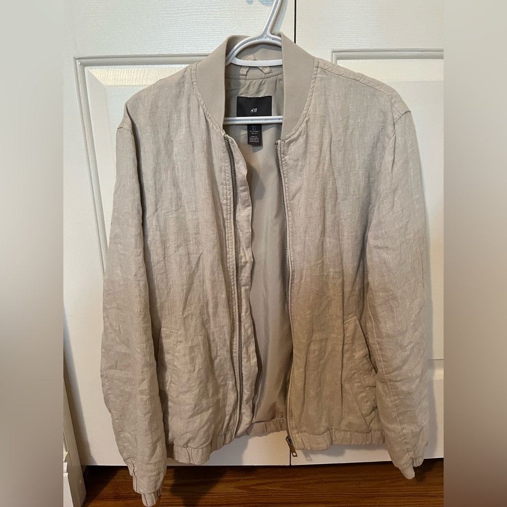 H&M linen bomber